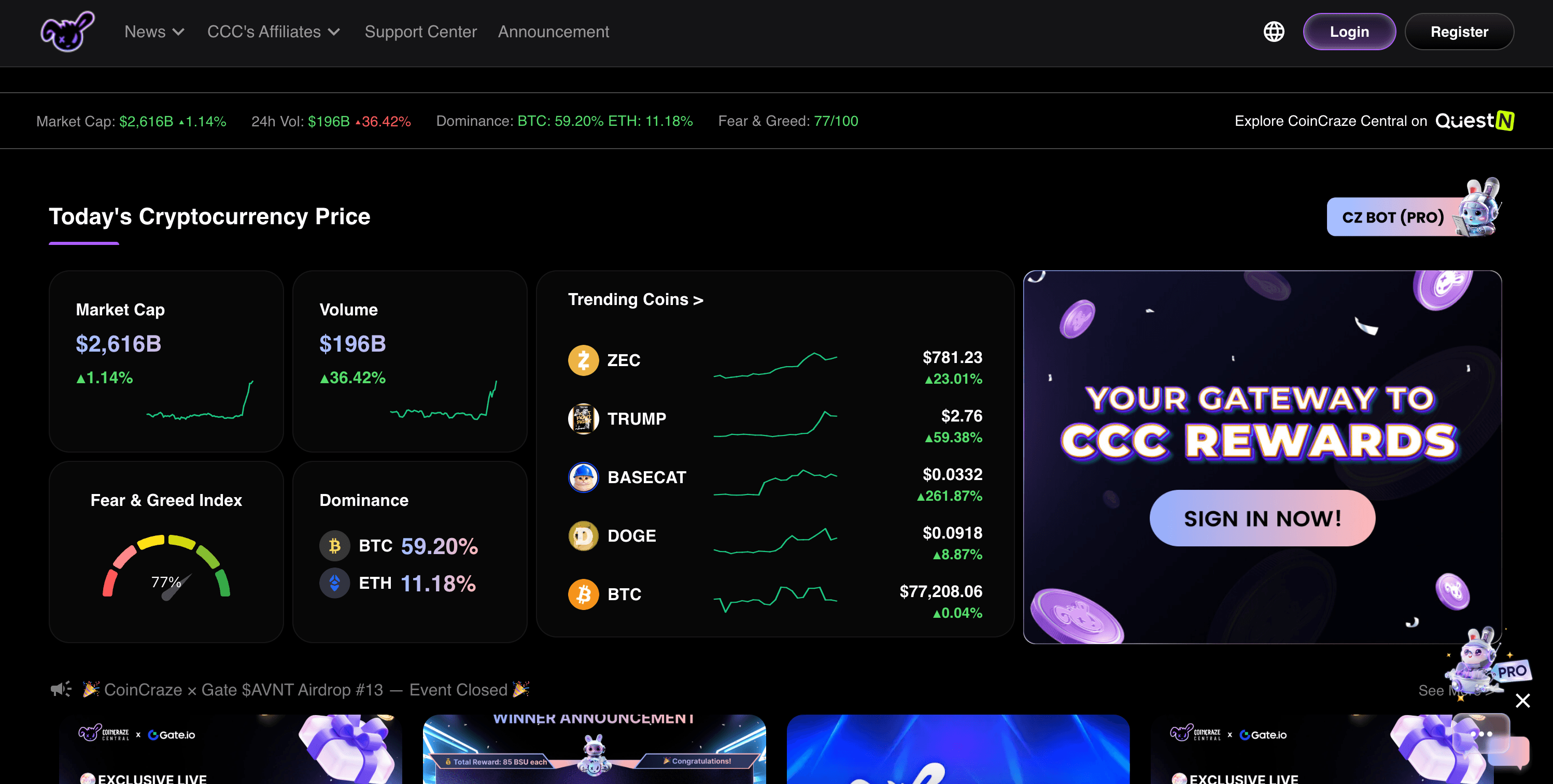 CoinCraze project preview